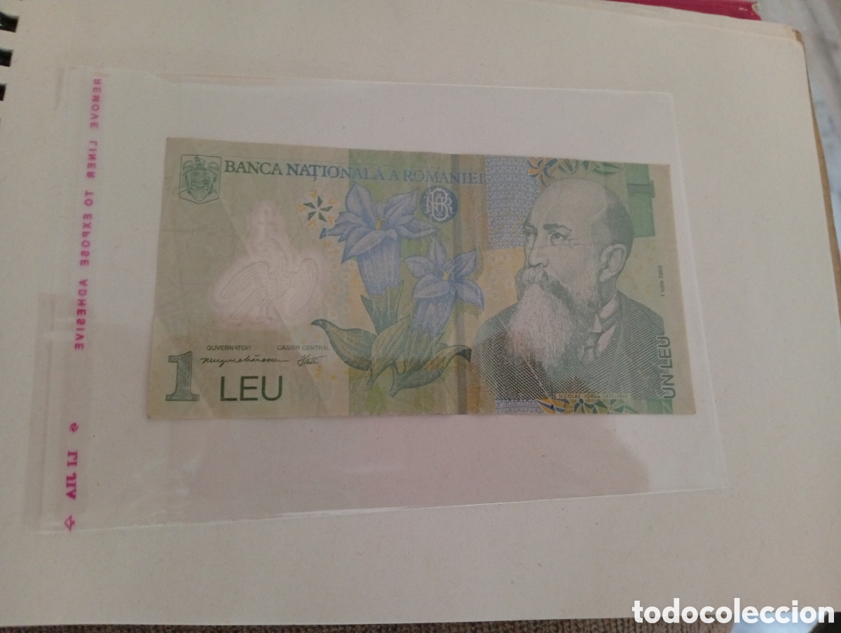 Billetes extranjeros: Billete Ruman&iacute;a buen estado