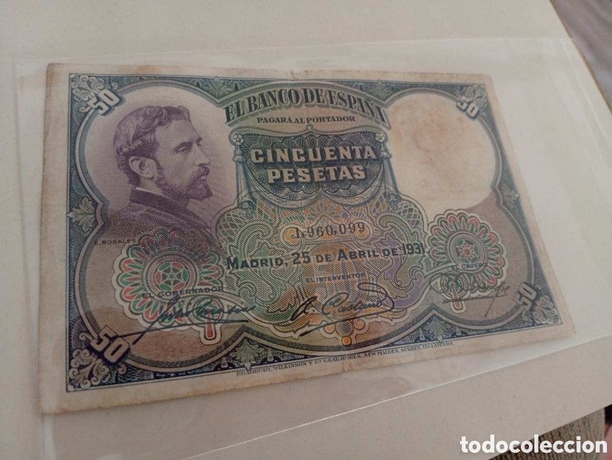 Billetes extranjeros: Billete espa&ntilde;ol buen estado