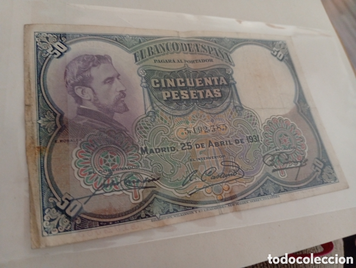 Billetes extranjeros: Billete espa&ntilde;ol buen estado