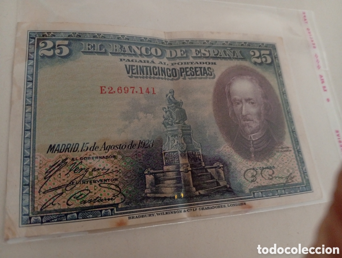 Billetes extranjeros: Billete espa&ntilde;ol buen estado