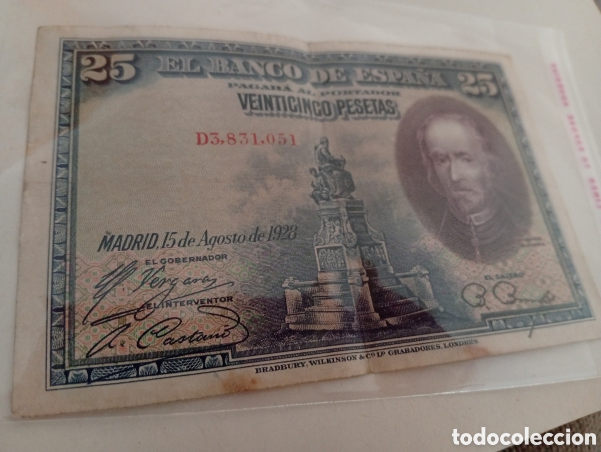 Billetes extranjeros: Billete espa&ntilde;ol env&iacute;o ordinario 1&euro;