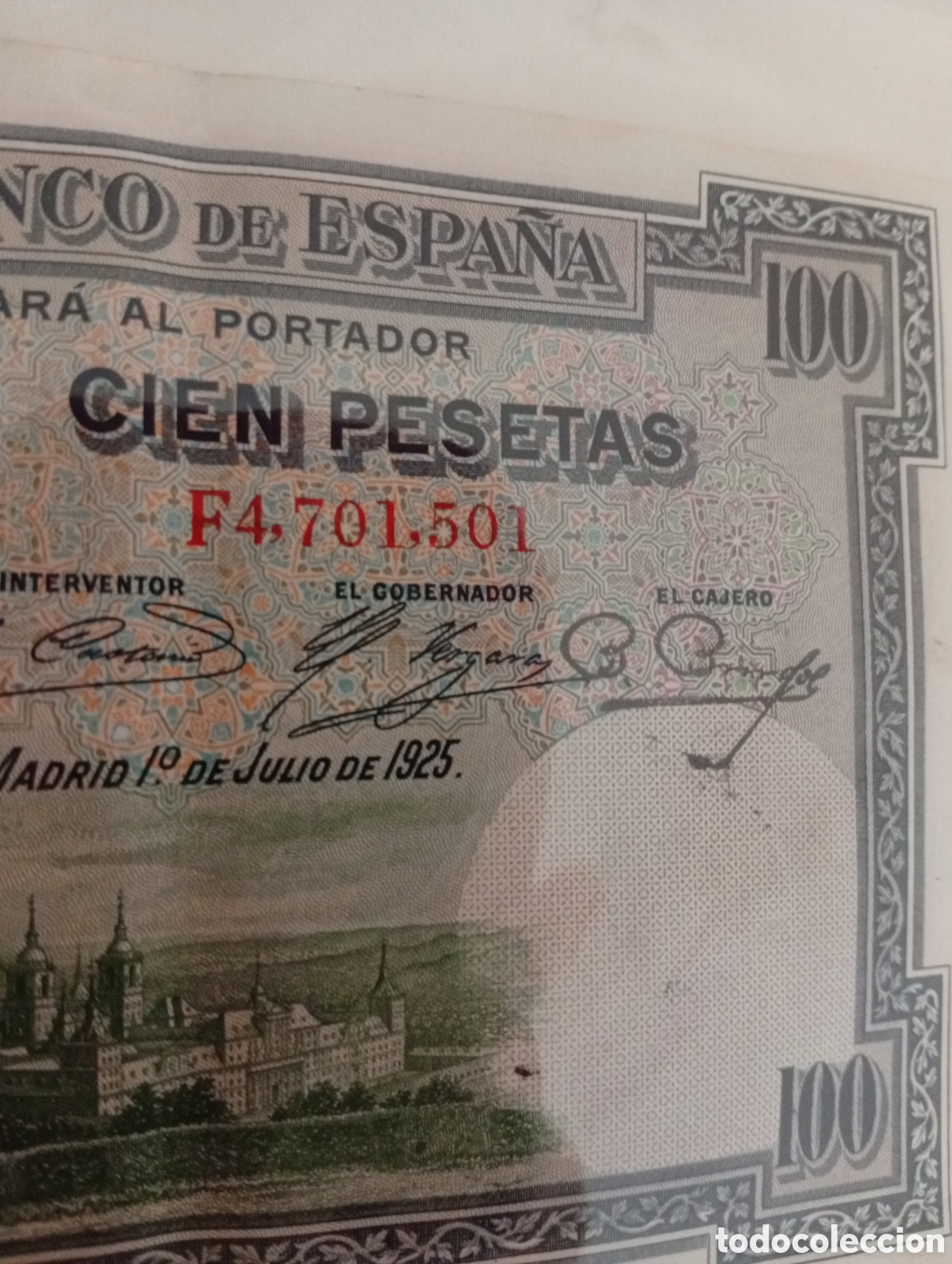 Billetes extranjeros: Billete espa&ntilde;ol buen estado