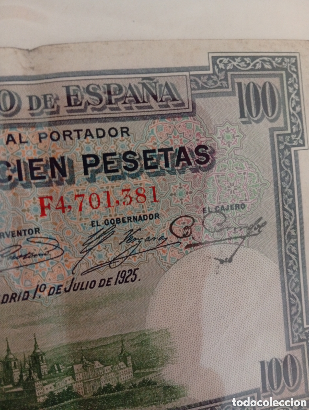 Billetes extranjeros: Billete espa&ntilde;ol buen estado