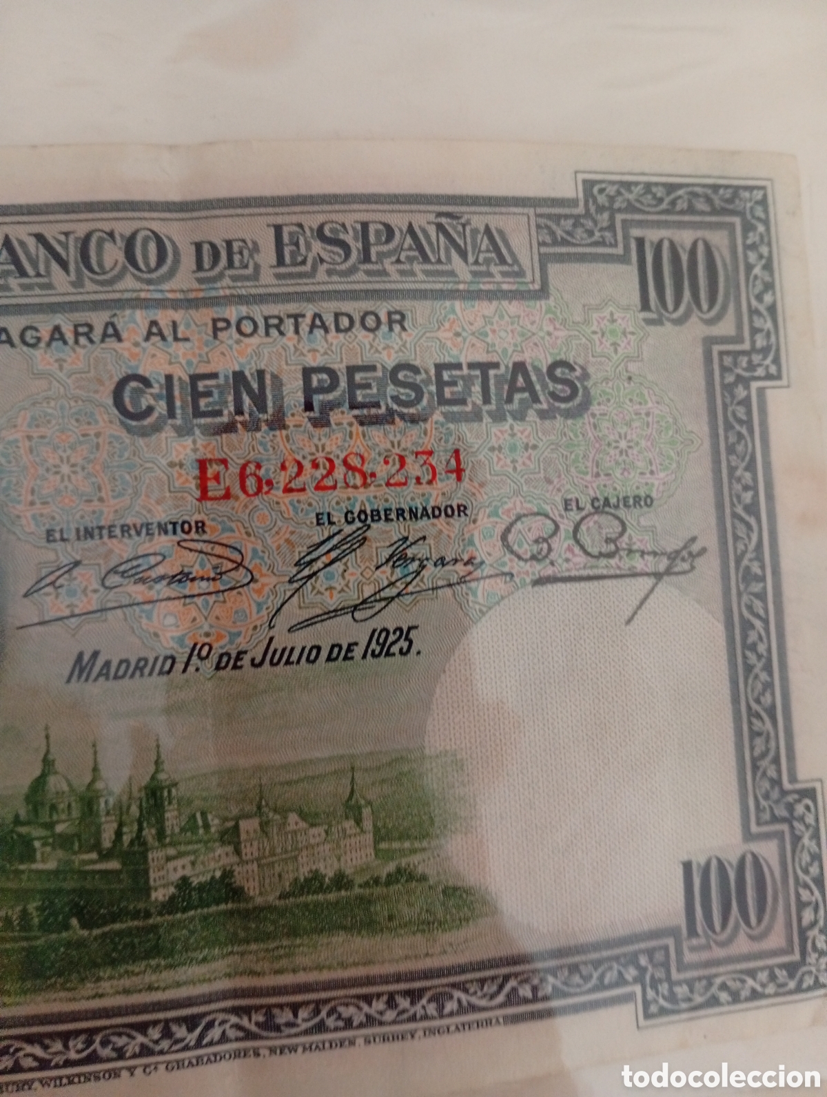 Billetes extranjeros: Billete espa&ntilde;ol buen estado