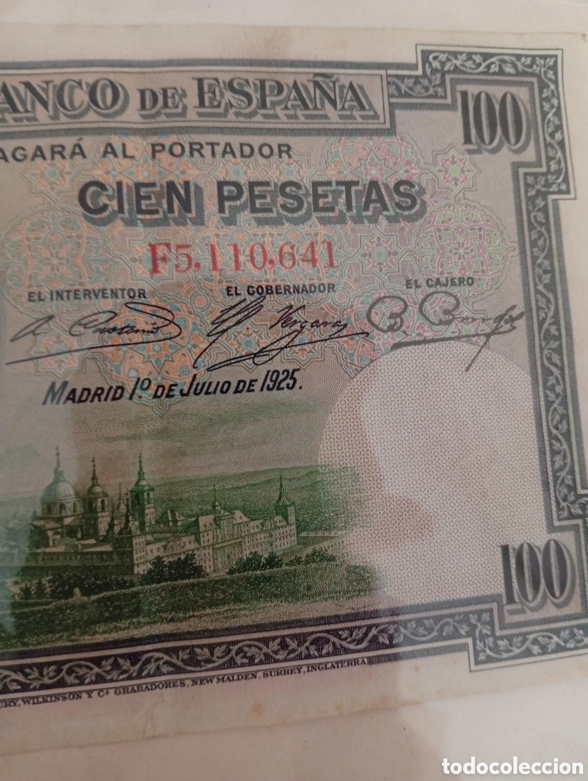Billetes extranjeros: Billete espa&ntilde;ol buen estado