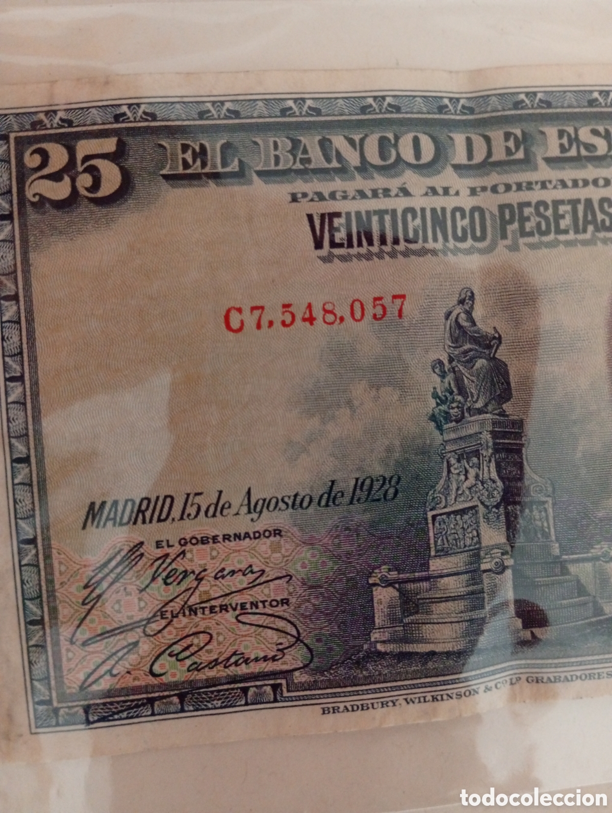 Billetes extranjeros: Billete espa&ntilde;ol buen estado