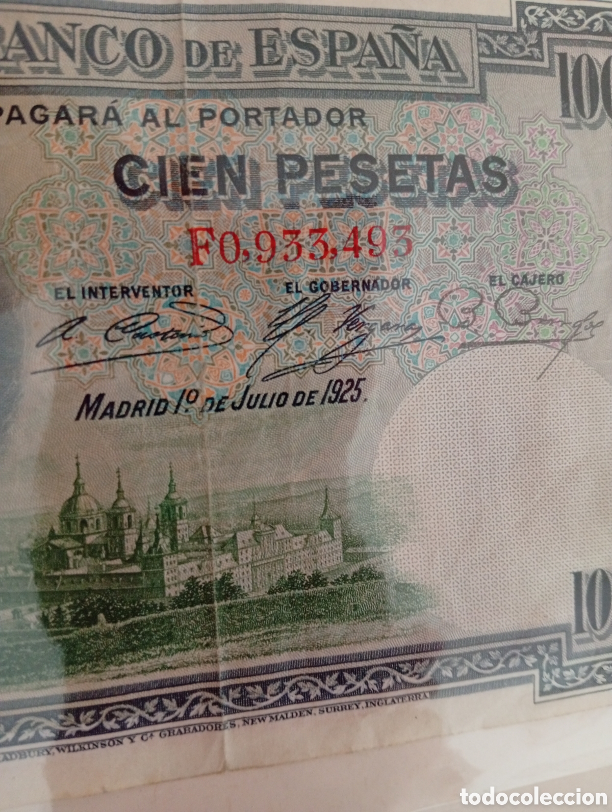 Billetes extranjeros: Billete espa&ntilde;ol buen estado
