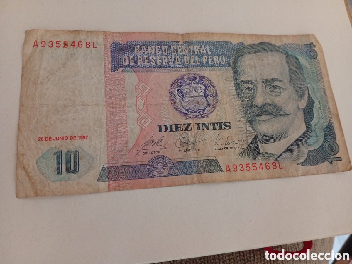 Billetes extranjeros: Billete peruano buen estado