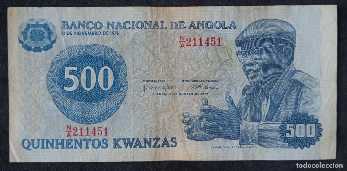 Billetes extranjeros: Angola 500 kwanzas 1979 pick 116 (MBC)
