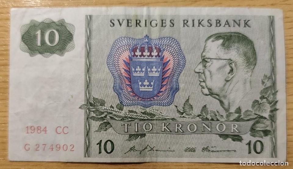 Billetes extranjeros: BILLETE SUECIA 10 CORONAS 1984 SVERIGES RIKSBANK