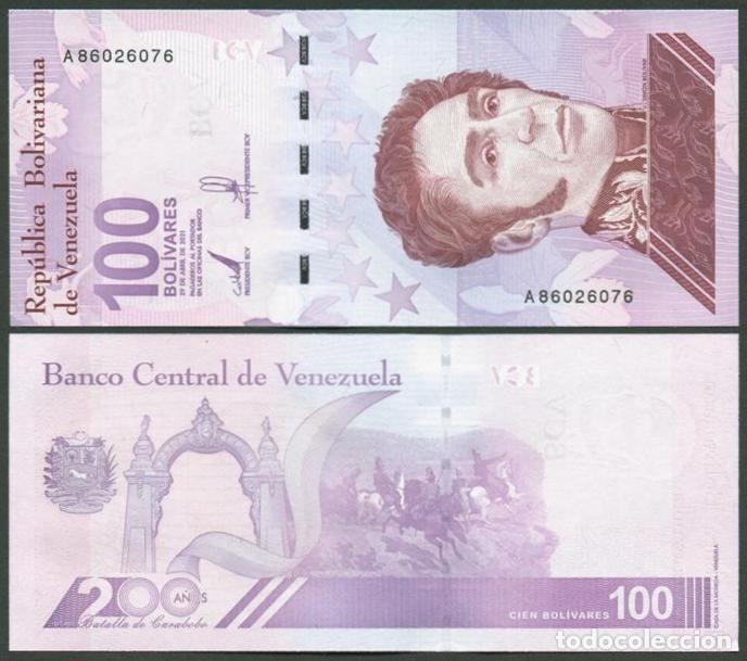 Notas Internacionais: VENEZUELA. 100 bolivares digitales 29.04. 2021. Serie A. Pick 119. S/C.