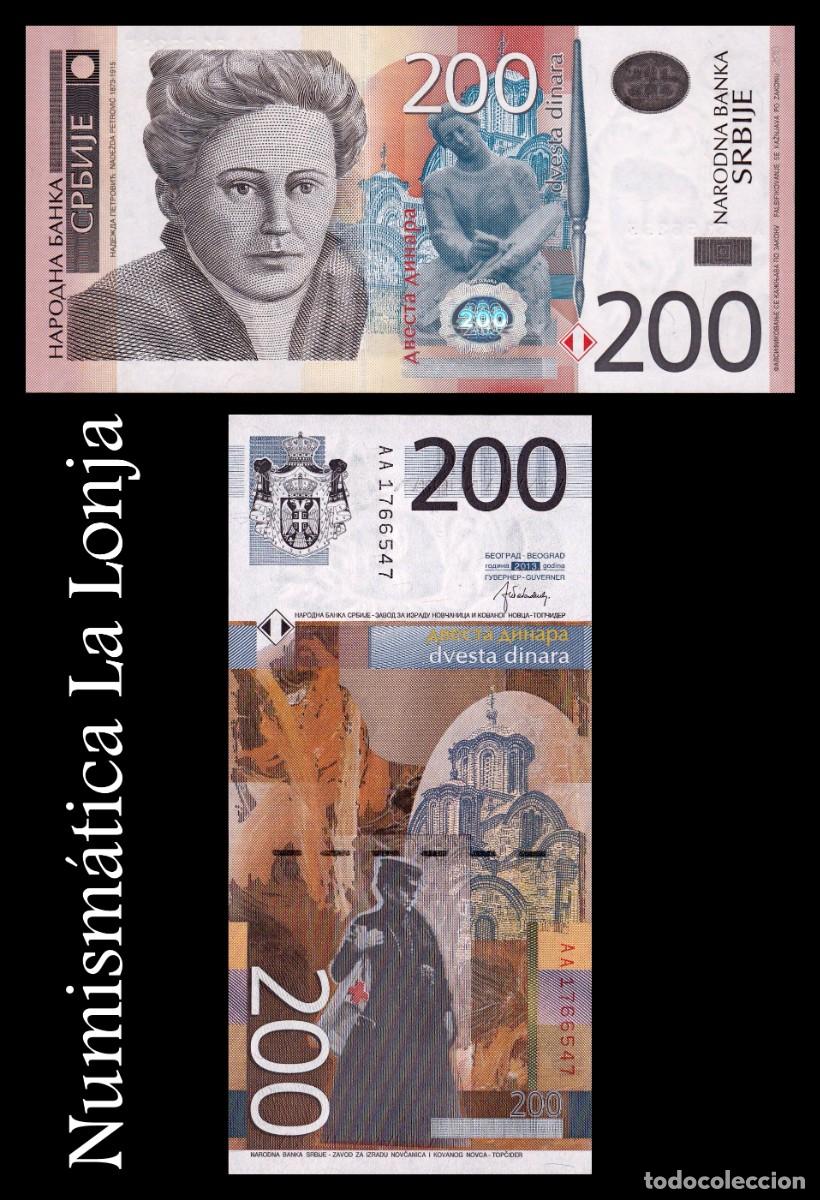 Billetes extranjeros: Serbia 200 Dinara Nadežda Petrović 2013 Pick 58b Sc Unc