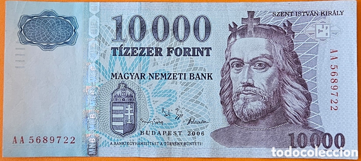 Billetes extranjeros: HUNGRIA, 10000 FORINT, 2006.