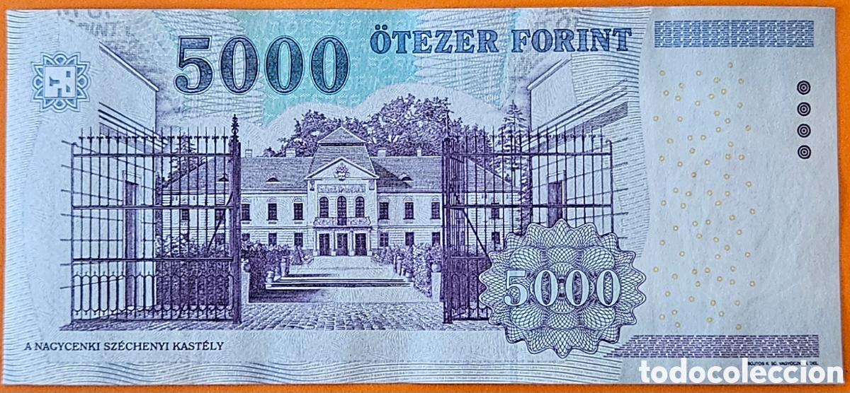 Billetes extranjeros: HUNGR&Iacute;A, 5000 FORINT, 2008. - Foto 2