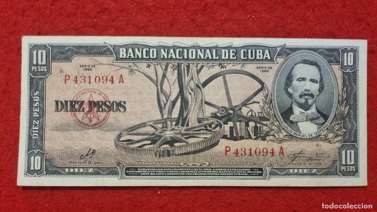 Billetes extranjeros: Q9 BILLETE 10 PESOS CUBA 1960 MBC+ FIRMA CHE GUEVARA ORIGINAL T094