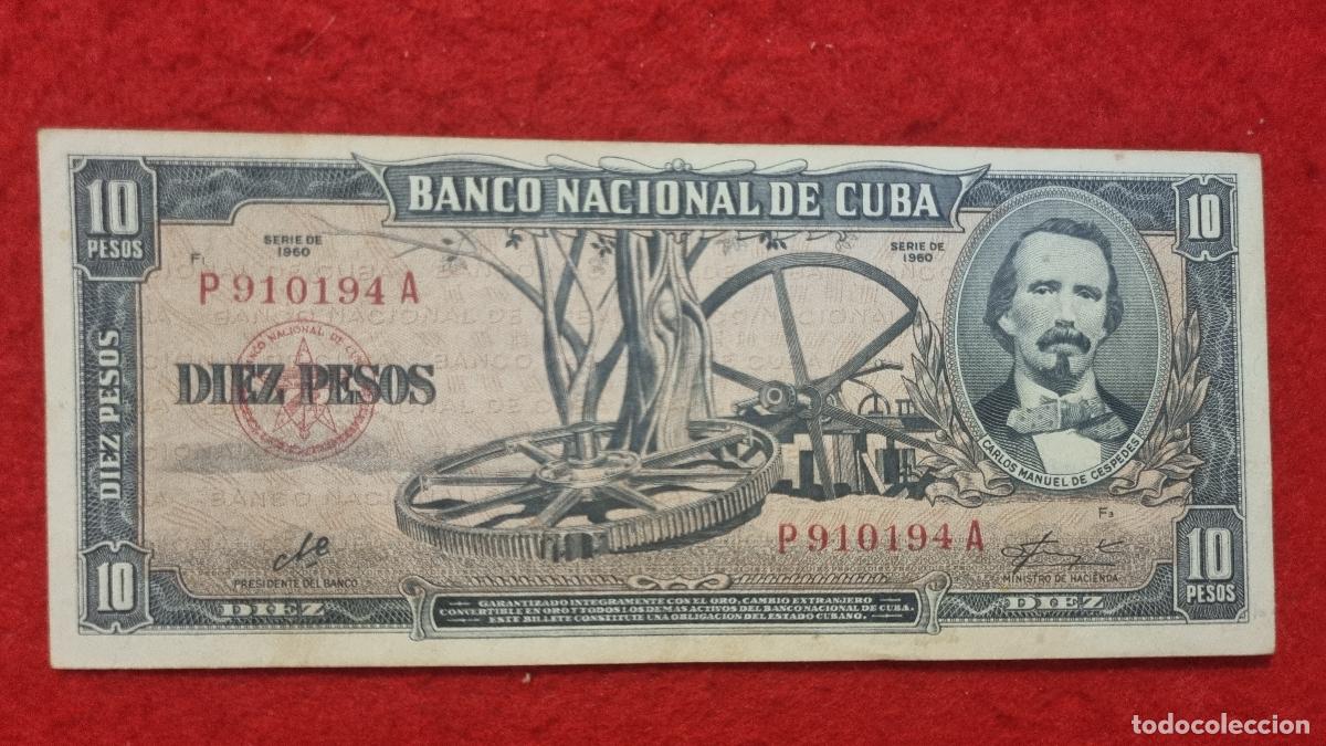 Billetes extranjeros: Q9 BILLETE 10 PESOS CUBA 1960 MBC+ FIRMA CHE GUEVARA ORIGINAL T194