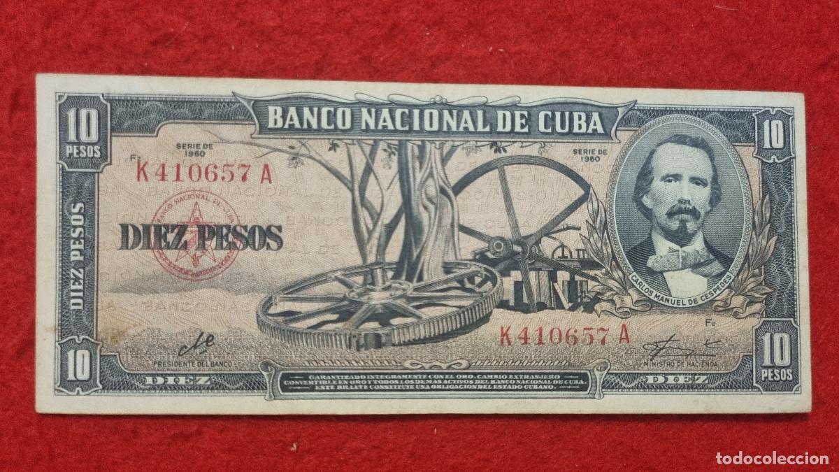 Billetes extranjeros: Q9 BILLETE 10 PESOS CUBA 1960 MBC+ FIRMA CHE GUEVARA ORIGINAL T657