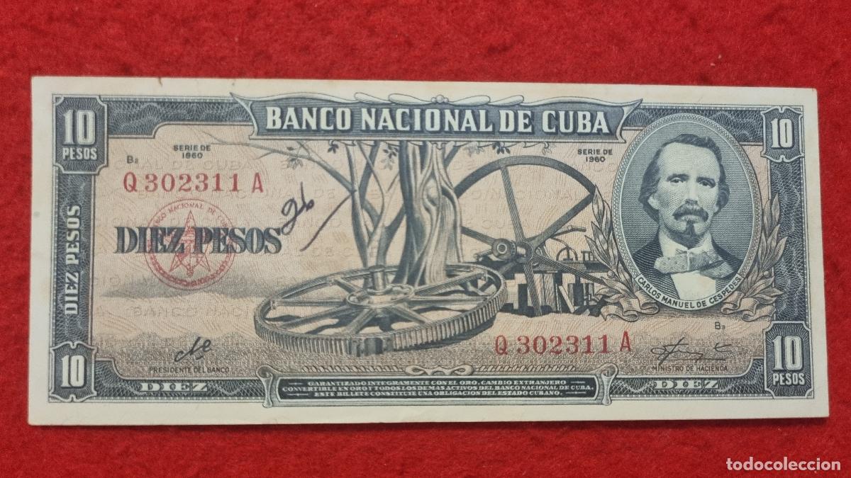 Billetes extranjeros: Q9 BILLETE 10 PESOS CUBA 1960 MBC+ FIRMA CHE GUEVARA ORIGINAL T311