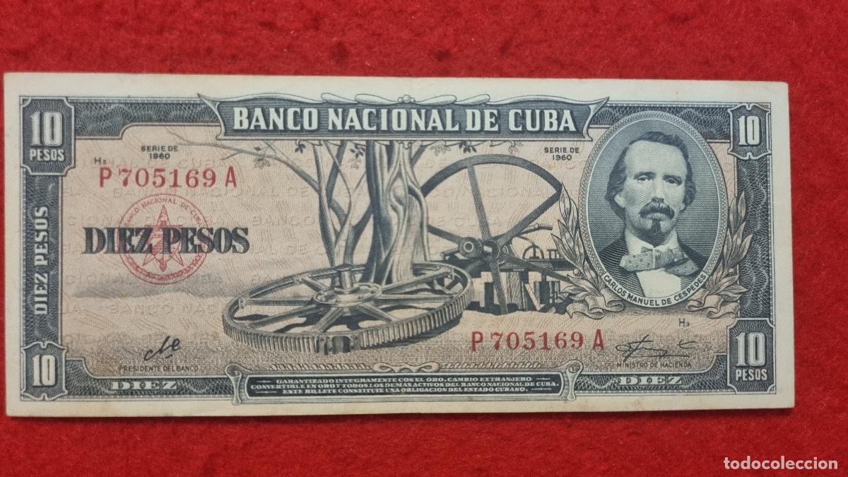Billetes extranjeros: Q9 BILLETE 10 PESOS CUBA 1960 MBC+ FIRMA CHE GUEVARA ORIGINAL T169