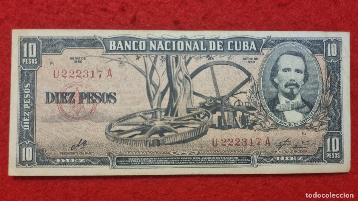 Billetes extranjeros: Q9 BILLETE 10 PESOS CUBA 1960 MBC+ FIRMA CHE GUEVARA ORIGINAL T317