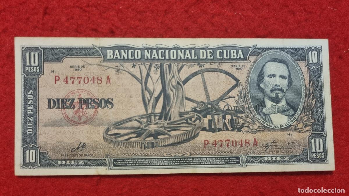 Billetes extranjeros: Q9 BILLETE 10 PESOS CUBA 1960 MBC+ FIRMA CHE GUEVARA ORIGINAL T048