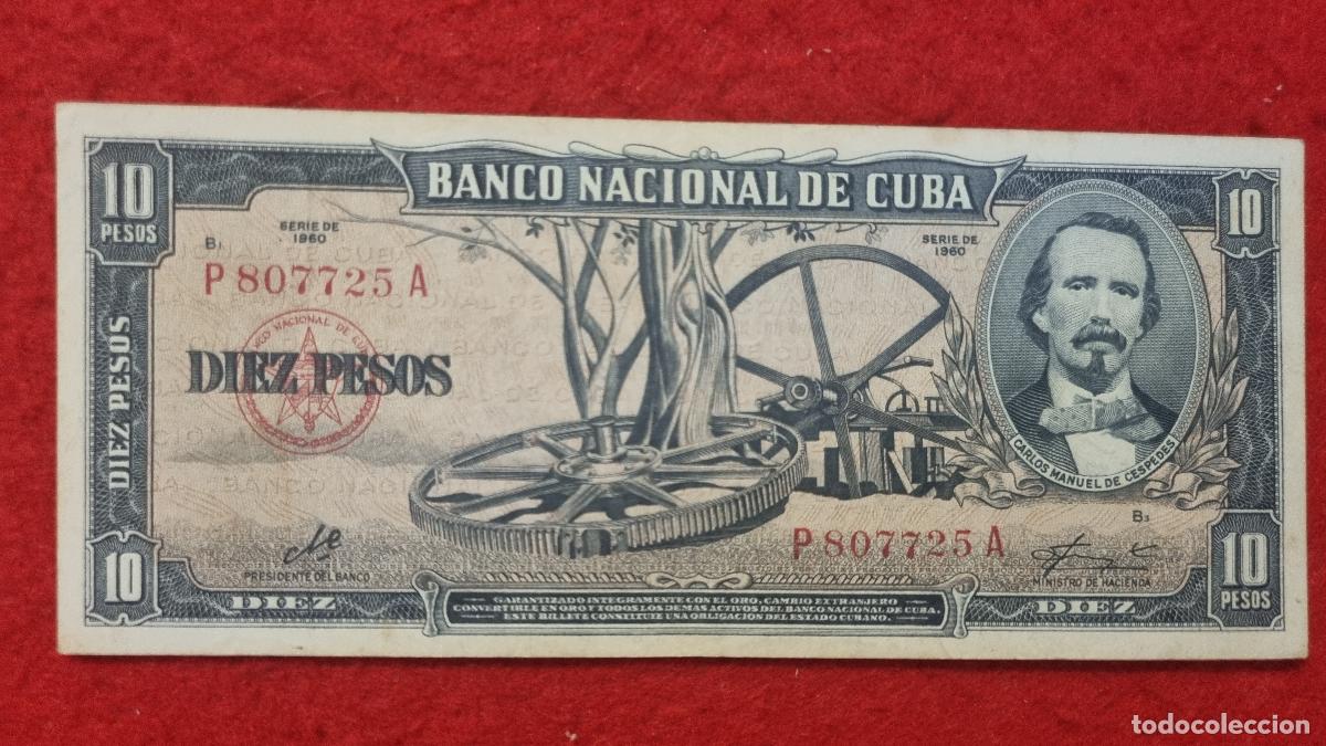 Billetes extranjeros: Q9 BILLETE 10 PESOS CUBA 1960 MBC+ FIRMA CHE GUEVARA ORIGINAL T725