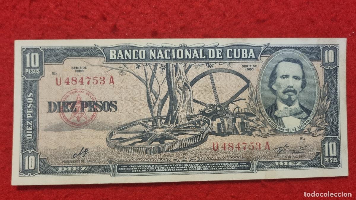 Billetes extranjeros: Q9 BILLETE 10 PESOS CUBA 1960 MBC+ FIRMA CHE GUEVARA ORIGINAL T753