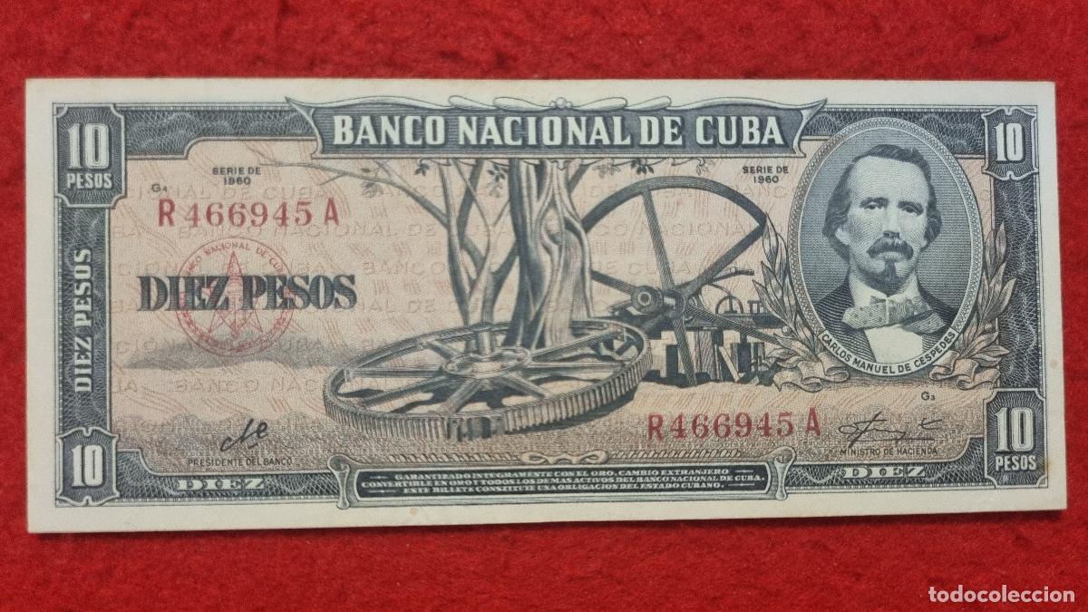 Billetes extranjeros: Q9 BILLETE 10 PESOS CUBA 1960 MBC+ FIRMA CHE GUEVARA ORIGINAL T945