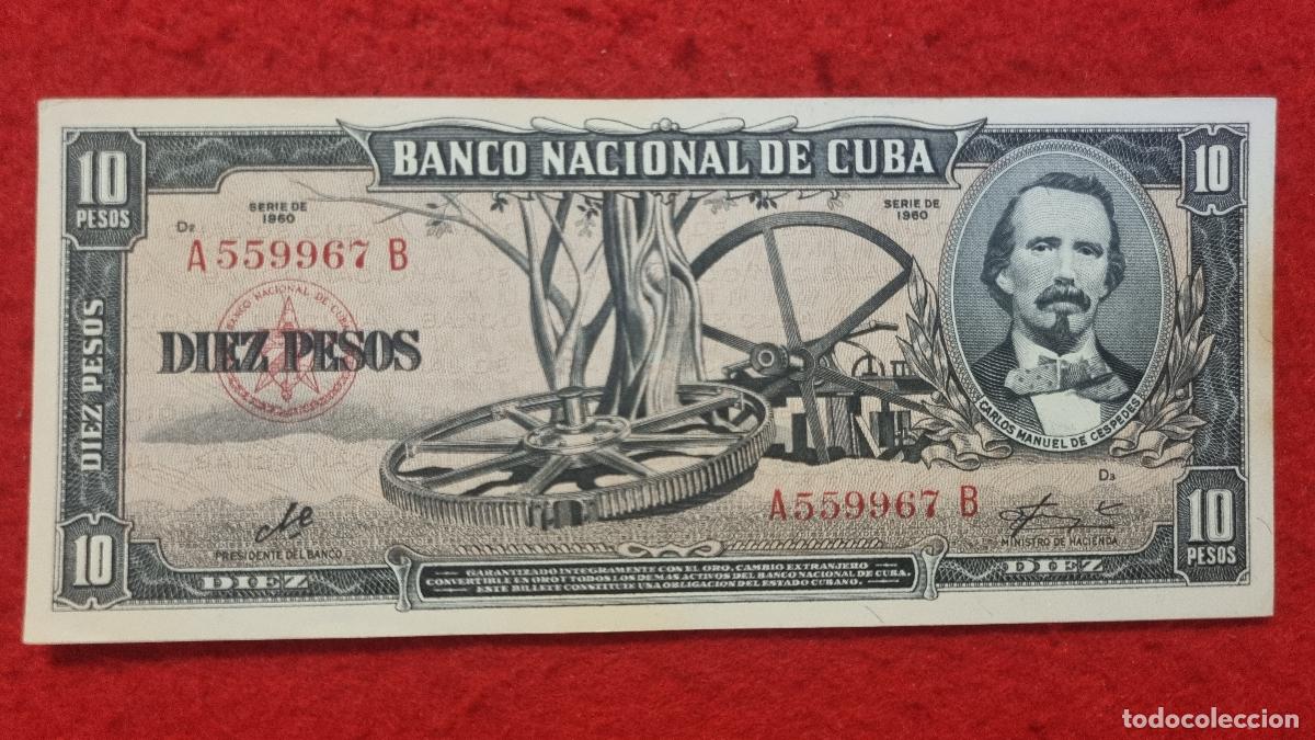 Billetes extranjeros: Q9 BILLETE 10 PESOS CUBA 1960 MBC+ FIRMA CHE GUEVARA ORIGINAL T967