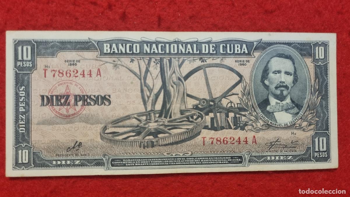 Billetes extranjeros: Q9 BILLETE 10 PESOS CUBA 1960 MBC+ FIRMA CHE GUEVARA ORIGINAL T244