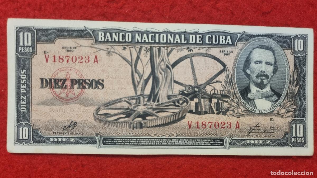 Billetes extranjeros: Q9 BILLETE 10 PESOS CUBA 1960 MBC+ FIRMA CHE GUEVARA ORIGINAL T023