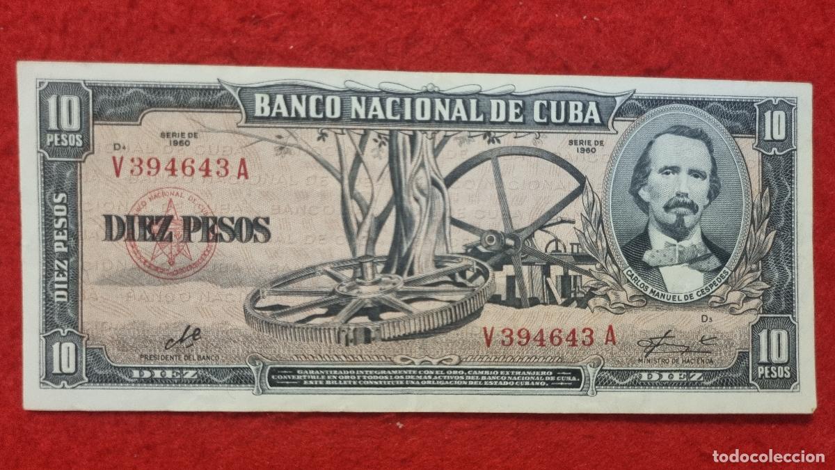 Billetes extranjeros: Q9 BILLETE 10 PESOS CUBA 1960 MBC+ FIRMA CHE GUEVARA ORIGINAL T643