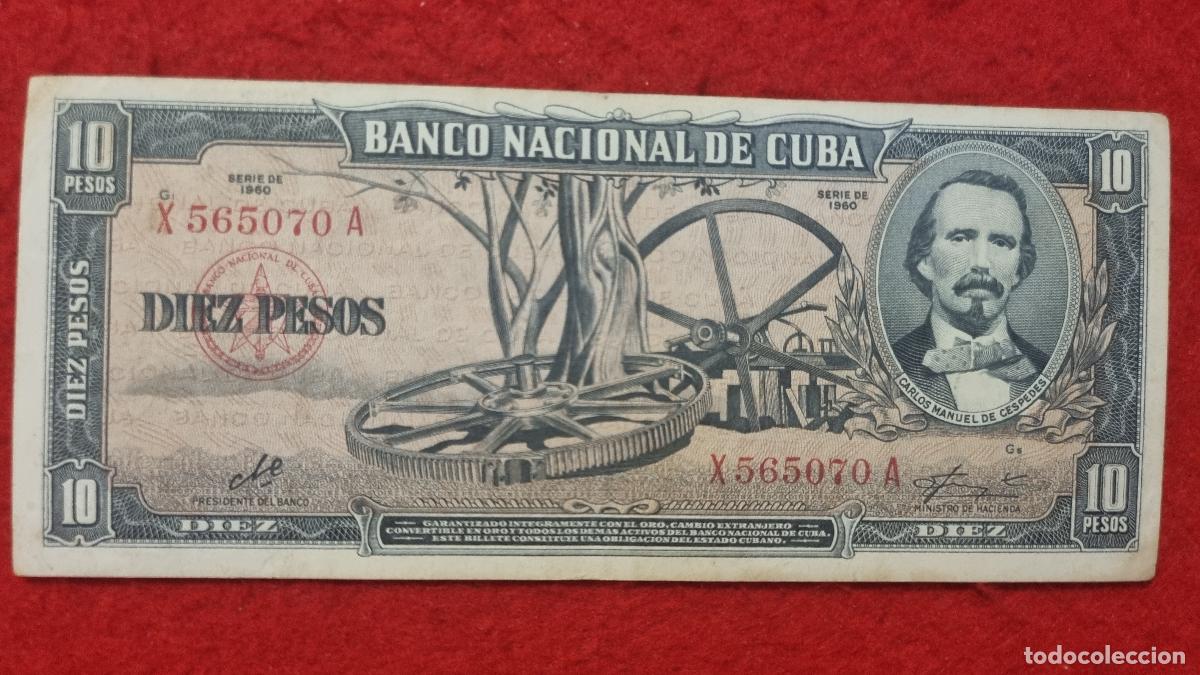 Billetes extranjeros: Q9 BILLETE 10 PESOS CUBA 1960 MBC+ FIRMA CHE GUEVARA ORIGINAL T070
