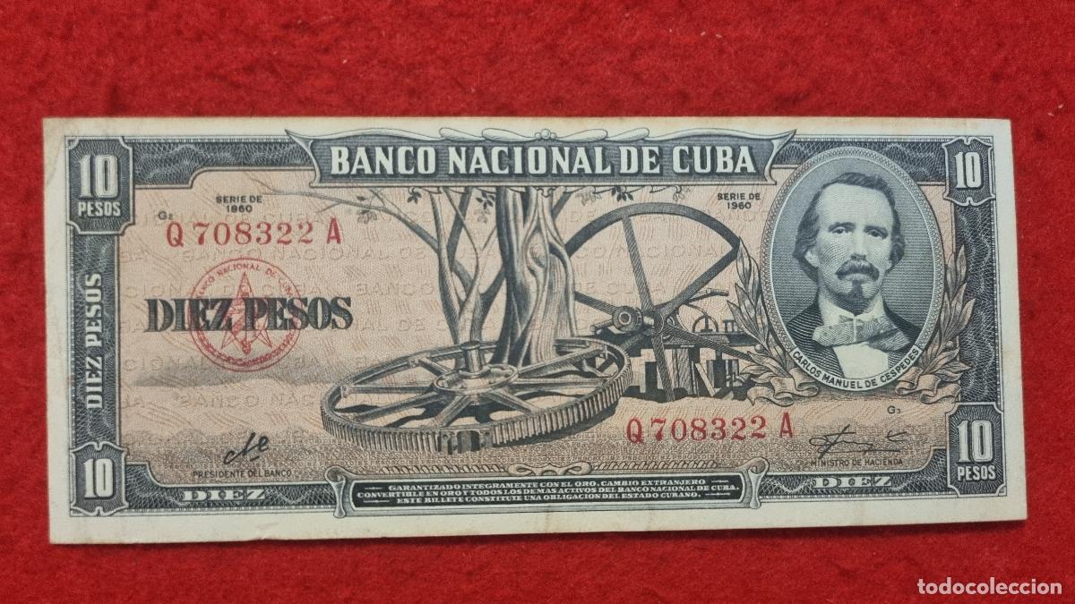 Billetes extranjeros: Q9 BILLETE 10 PESOS CUBA 1960 MBC+ FIRMA CHE GUEVARA ORIGINAL T322