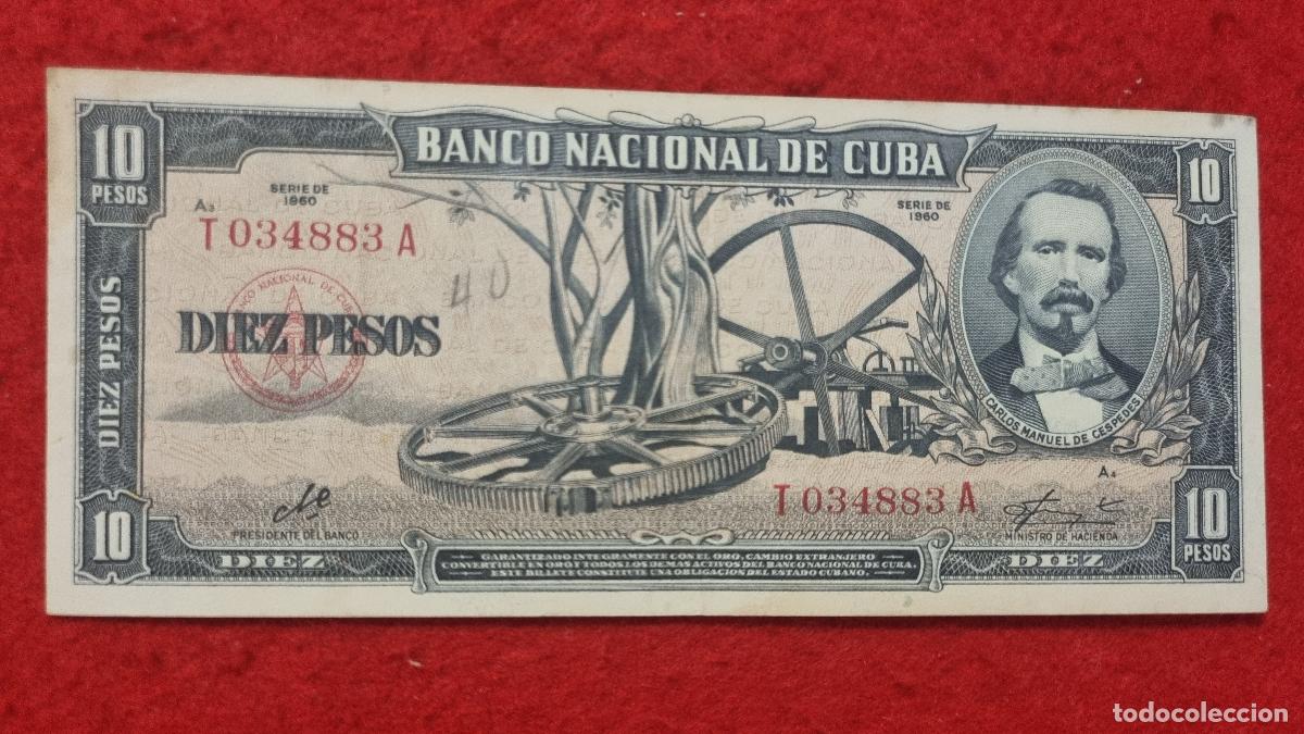 Billetes extranjeros: Q9 BILLETE 10 PESOS CUBA 1960 MBC+ FIRMA CHE GUEVARA ORIGINAL T883