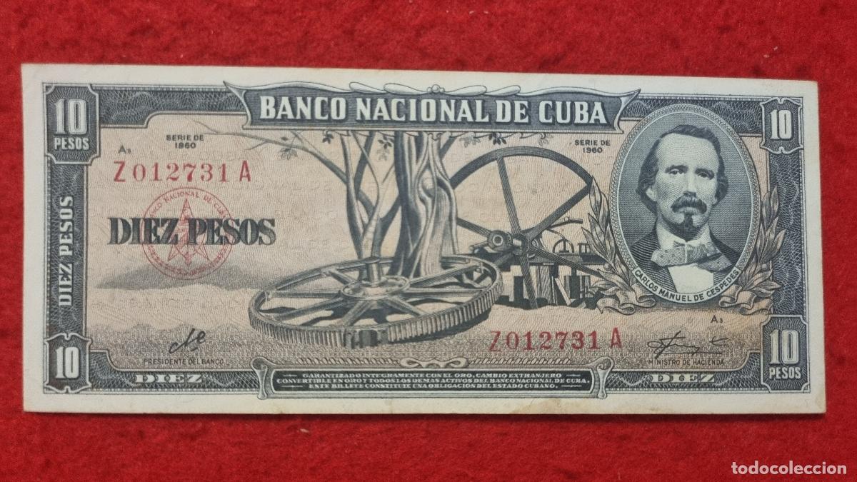 Billetes extranjeros: Q9 BILLETE 10 PESOS CUBA 1960 MBC+ FIRMA CHE GUEVARA ORIGINAL T731