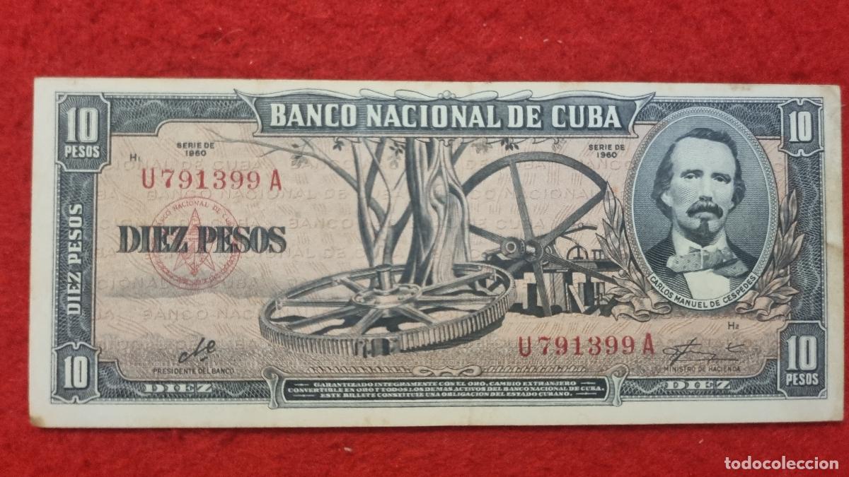 Billetes extranjeros: Q9 BILLETE 10 PESOS CUBA 1960 MBC+ FIRMA CHE GUEVARA ORIGINAL T399