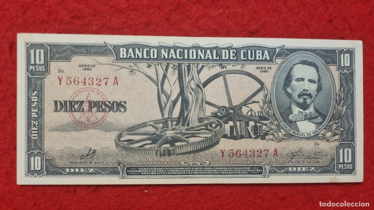 Billetes extranjeros: Q9 BILLETE 10 PESOS CUBA 1960 MBC+ FIRMA CHE GUEVARA ORIGINAL T327