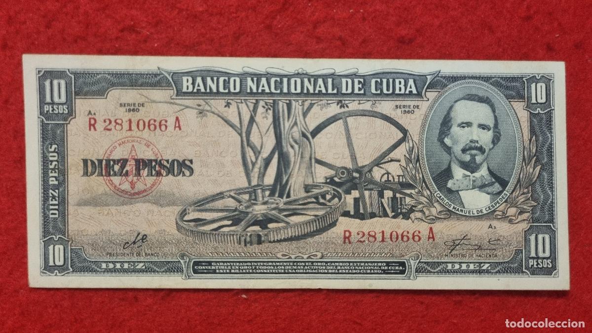 Billetes extranjeros: Q9 BILLETE 10 PESOS CUBA 1960 MBC+ FIRMA CHE GUEVARA ORIGINAL T066