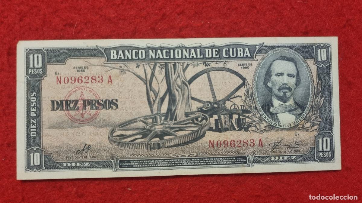 Billetes extranjeros: Q9 BILLETE 10 PESOS CUBA 1960 MBC+ FIRMA CHE GUEVARA ORIGINAL T283