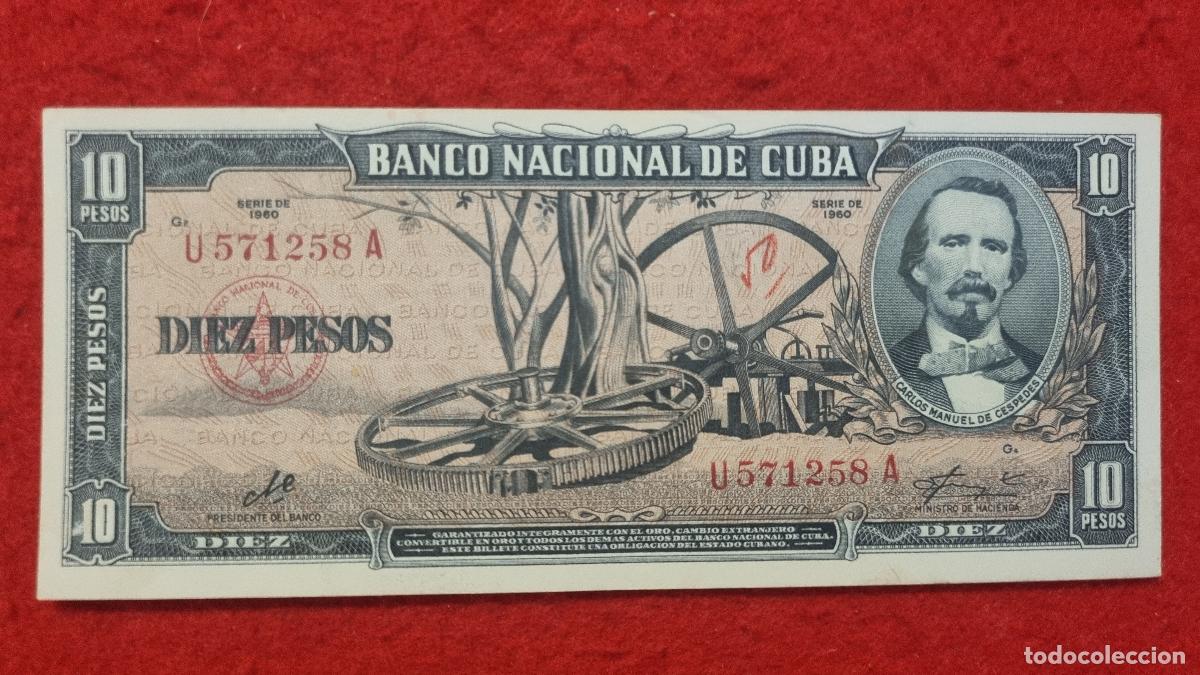 Billetes extranjeros: Q9 BILLETE 10 PESOS CUBA 1960 MBC+ FIRMA CHE GUEVARA ORIGINAL T258