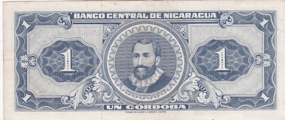Billetes extranjeros: BILLETE BANCO CENTRAL DE NICARAGUA UN CORDOBA (1968)