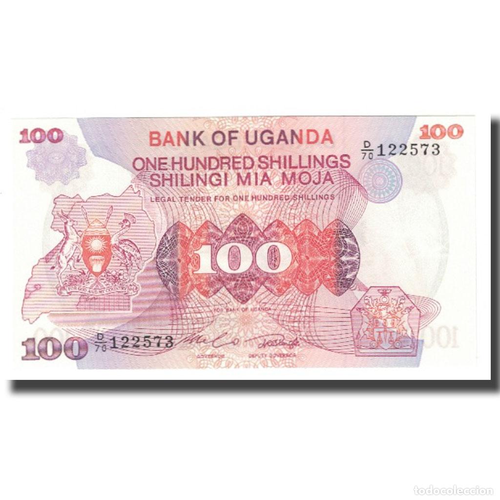 Billetes extranjeros: [#613458] Billete, 100 Shillings, Uganda, KM:19a, UNC