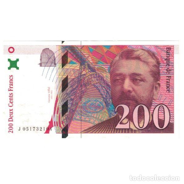 Billetes extranjeros: [#176845] Francia, 200 Francs, Eiffel, 1997, BRUNEEL, BONARDIN, VIGIER, UNC