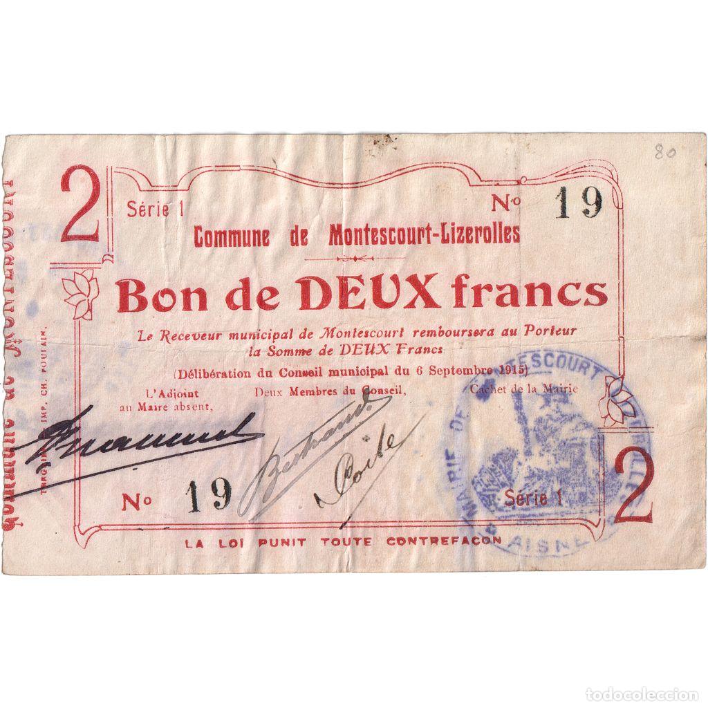 Billetes extranjeros: [#1515316] Francia, 50 Centimes, 1915-09-06, 59, BC+, Pirot:02-531