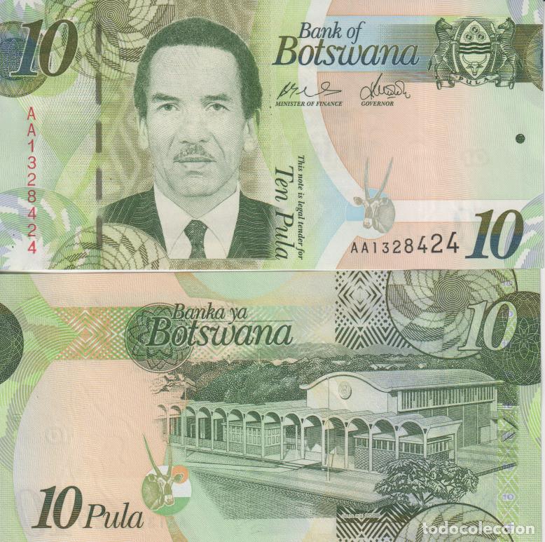 Billetes extranjeros: Botswana 10 pula del 2009 Pick 30 a SC/UNC