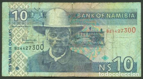 Billetes extranjeros: NAMIBIA. 10 $ S/F. Ver firma.
