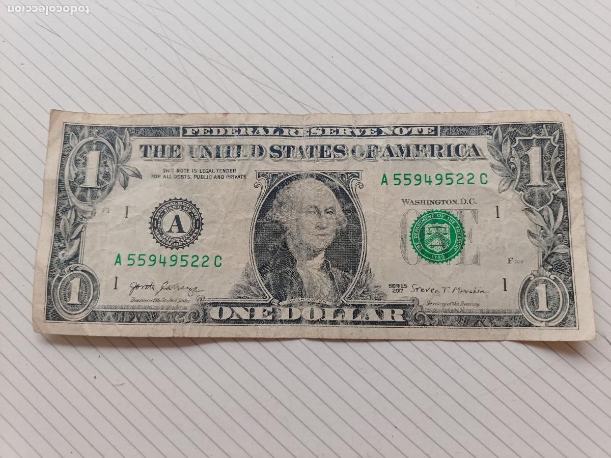 Billetes extranjeros: Estados Unidos. 1 dollar 2017