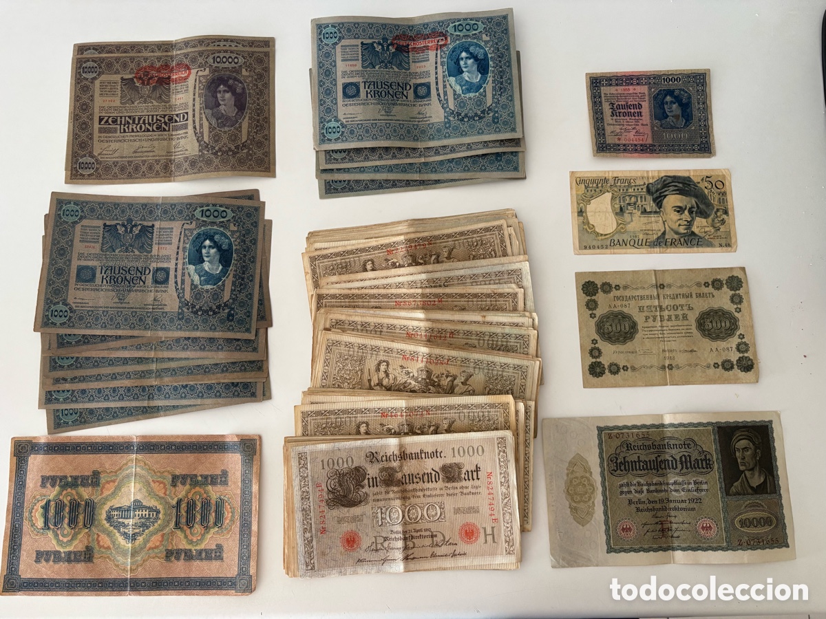Billetes extranjeros: LOTE DE BILLETES EXTRANJEROS