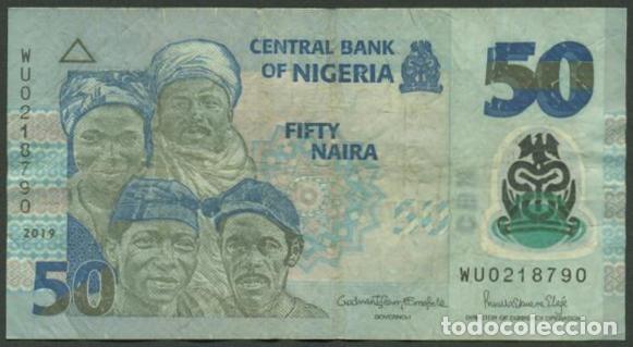 Billetes extranjeros: NIGERIA. 50 naira 2019. Polimero.
